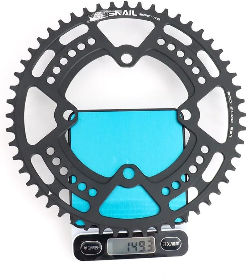 FOMTOR 104 BCD Chainring (30-52T) 7-12 Speed Compatible CNC 7075 Aluminum Narrow Wide Tooth Round Oval Chainrings for MTB/Road Bike Ebike Chainwheel Black/Red - Image 2